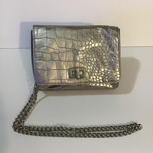 Silver chain purse